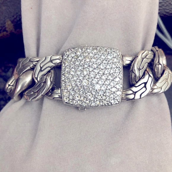 John hardy  Sapphire large link bracelet size 7 - Picture 1 of 5